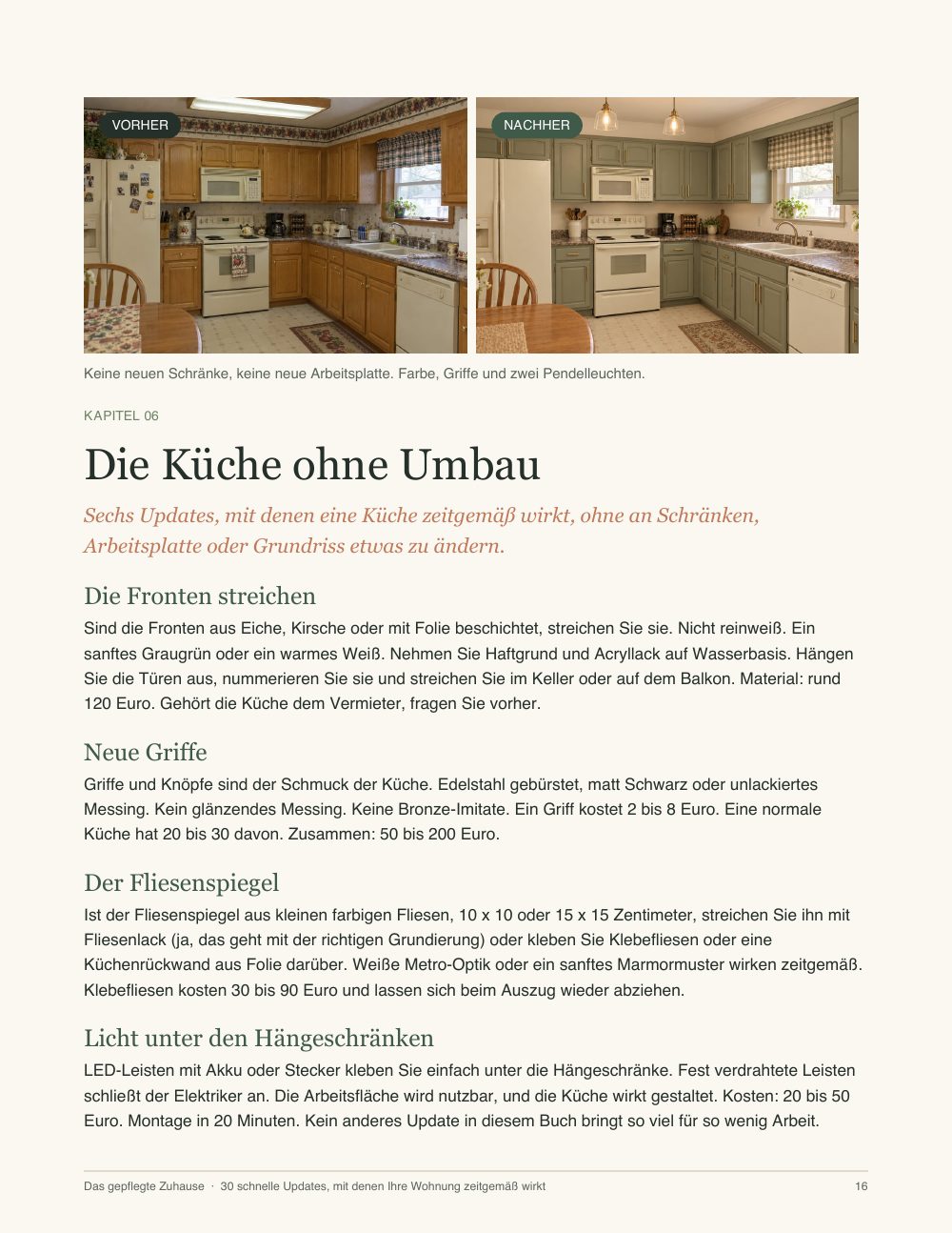 Seite aus dem Buch: Die Küche ohne Umbau